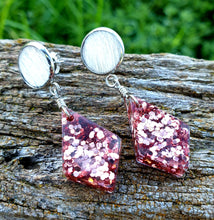 Load image into Gallery viewer, Hair On Hide and Resin Earrings - Cowgirl Meets City Girl 0834