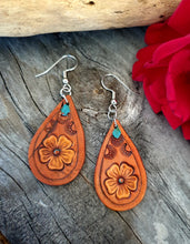 Load image into Gallery viewer, COWGIRL CANDY LEATHER EARRINGS
