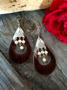 BOLD COWGIRL HAIR ON HIDE STATEMENT EARRING COLLECTION