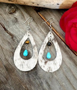 BOLD COWGIRL HAIR ON HIDE STATEMENT EARRING COLLECTION