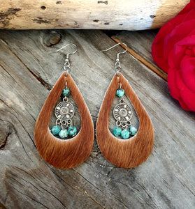BOLD COWGIRL HAIR ON HIDE STATEMENT EARRING COLLECTION