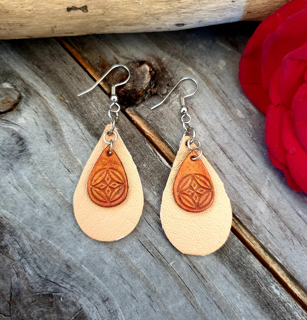 000239 Leather Earrings