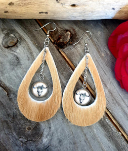 BOLD COWGIRL HAIR ON HIDE STATEMENT EARRING COLLECTION