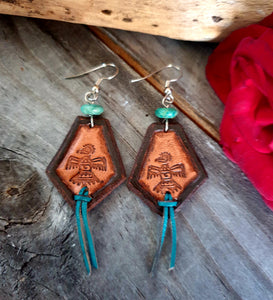 000191 Leather Earrings
