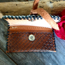 Load image into Gallery viewer, HAIR ON HIDE GENUINE LEATHER BUSINESS CARD HOLDER
