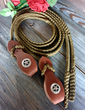 Load image into Gallery viewer, BRAIDED SHOW or PERFORMANCE SPLIT REINS 6 1/2 FT ONE SET ONLY Custom Made
