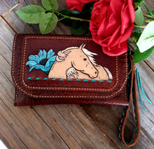 Load image into Gallery viewer, &#39;The Palomino&#39; Tooled Leather Clutch
