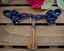 Load image into Gallery viewer, KNOTTED ROPE CHIN STRAP with HORSEHAIR TASSEL
