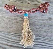 Load image into Gallery viewer, KNOTTED ROPE CHIN STRAP with Decorative Knots and Tassel
