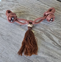 Load image into Gallery viewer, KNOTTED ROPE CHIN STRAP with Decorative Knots and Tassel
