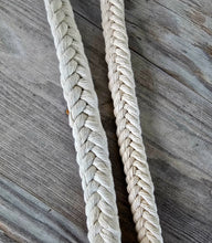 Load image into Gallery viewer, Hand Braided Heavy Cotton Split Reins 7/8&quot; Wide
