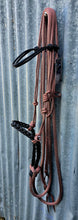 Load image into Gallery viewer, AMERICAN STYLE LOPING HACKAMORE with PLAITED ROPE BOSAL
