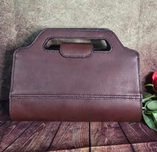 Load image into Gallery viewer, Tooled Longhorn Leather Clutch

