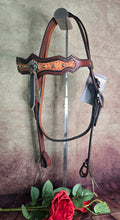 Load image into Gallery viewer, Dark Horse Collection -  Shaped Brow Headstall "Gunslinger"
