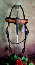 Load image into Gallery viewer, Dark Horse Collection -  Shaped Brow Headstall "Gunslinger"
