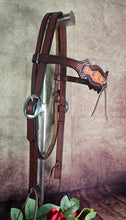 Load image into Gallery viewer, Dark Horse Collection -  Shaped Brow Headstall "Gunslinger"
