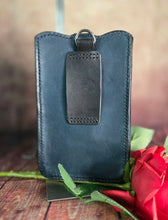 Load image into Gallery viewer, Western Style Tooled Phone or Saddle Pouch - Australian Brumby
