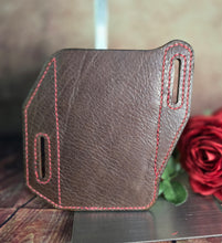 Load image into Gallery viewer, Western Style Belt Phone Pouch - Pink Floral and Lacing
