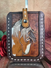Load image into Gallery viewer, Western Style Wristlet Phone Bag - Wild Horse with Buck Stitching
