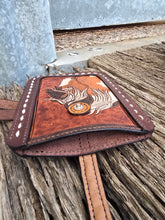 Load image into Gallery viewer, Western Style Wristlet Phone Bag - Wild Horse with Buck Stitching
