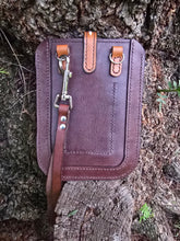 Load image into Gallery viewer, Western Style Wristlet Phone Bag - Wild Horse with Buck Stitching
