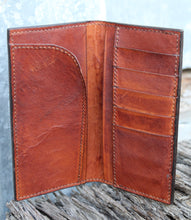 Load image into Gallery viewer, Genuine Leather Hand Carved Western Roper Wallet &#39;Playin With The Big Boys&#39; Bull 3

