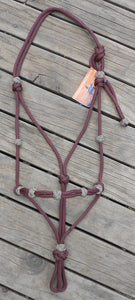 ROPE HALTER With DECORATIVE KNOTS - FULL/HORSE