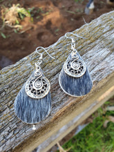 Load image into Gallery viewer, 000229 HAIR ON HIDE EARRINGS
