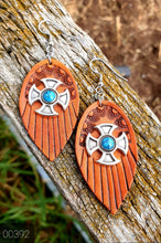 Load image into Gallery viewer, COWGIRL CANDY LEATHER FRINGED EARRINGS
