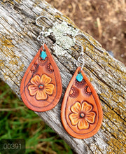 Load image into Gallery viewer, COWGIRL CANDY LEATHER EARRINGS

