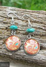 Load image into Gallery viewer, 12MM CAB COWGIRL CANDY CRYSTAL/STONE DANGLE EARRINGS COLLECTION
