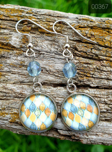 12MM CAB COWGIRL CANDY CRYSTAL/STONE DANGLE EARRINGS COLLECTION