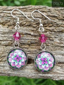 12MM CAB COWGIRL CANDY CRYSTAL/STONE DANGLE EARRINGS COLLECTION