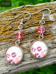 12MM CAB COWGIRL CANDY CRYSTAL/STONE DANGLE EARRINGS COLLECTION