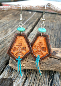 000191 Leather Earrings