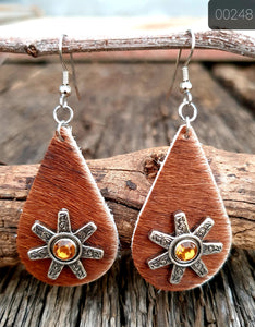 000248 Leather Earrings
