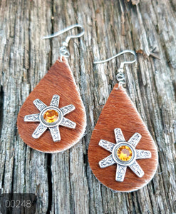 000248 Leather Earrings