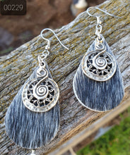 Load image into Gallery viewer, 000229 HAIR ON HIDE EARRINGS
