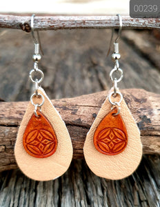 000239 Leather Earrings