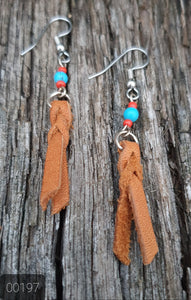 000197 Leather Earrings