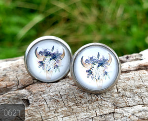 12MM ROUND CAB COWGIRL CANDY EARRINGS - WILD WEST COLLECTION