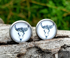 12MM ROUND CAB COWGIRL CANDY EARRINGS - WILD WEST COLLECTION