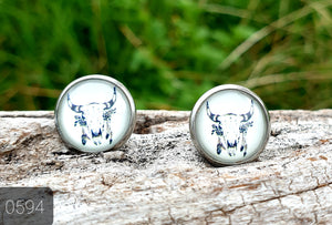 12MM ROUND CAB COWGIRL CANDY EARRINGS - WILD WEST COLLECTION