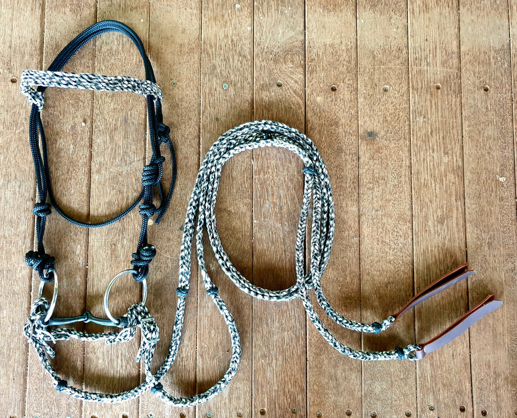 BRAIDED/ROPE BRIDLE SET
