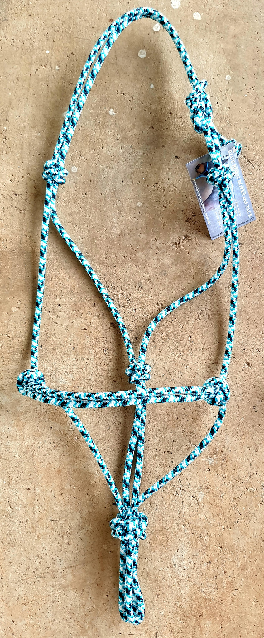 CLINICIAN STYLE ROPE HALTER - STIFF ROPE – BLUE ROAN ROPES and TACK