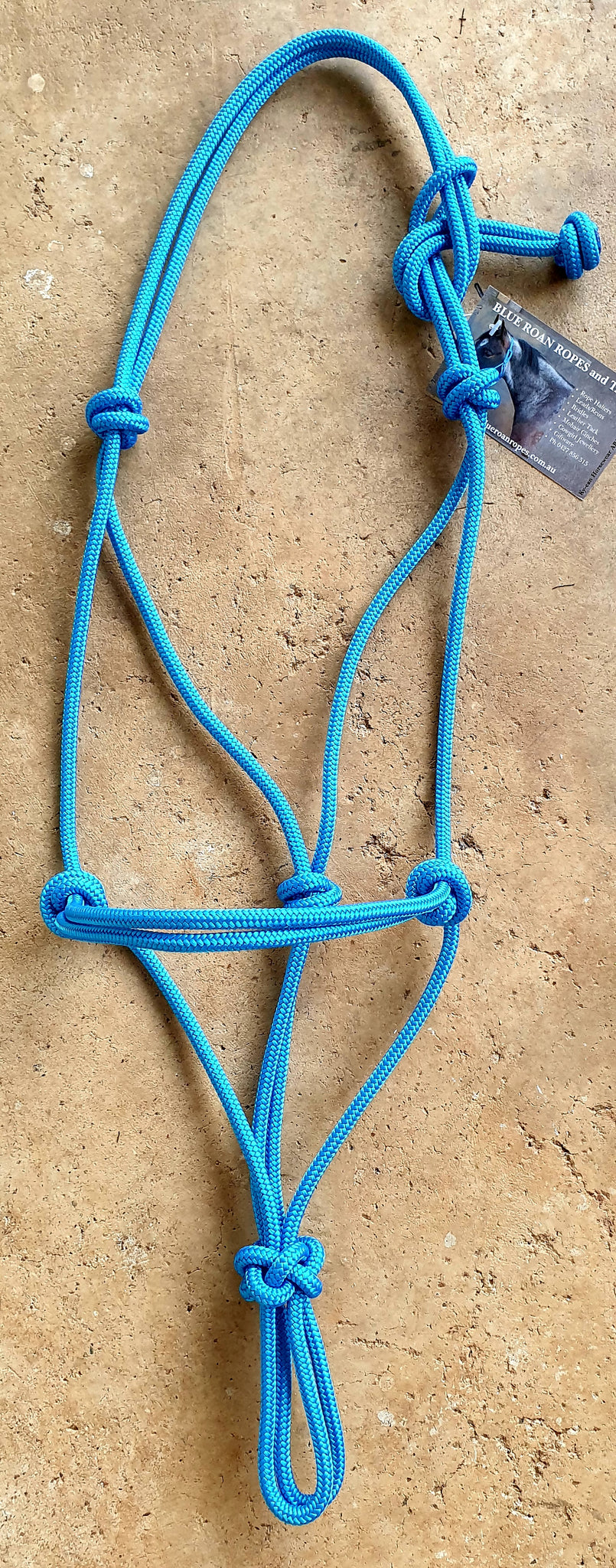 CLINICIAN STYLE ROPE HALTER - STIFF ROPE – BLUE ROAN ROPES and TACK
