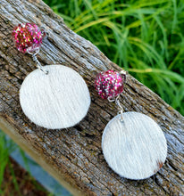 Load image into Gallery viewer, Hair On Hide and Resin Earrings - Cowgirl Meets City Girl 0835
