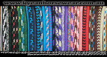 Load image into Gallery viewer, BRAIDED NOSE HALTER and 6FT LEAD SET - 20 colours and 6 sizes.
